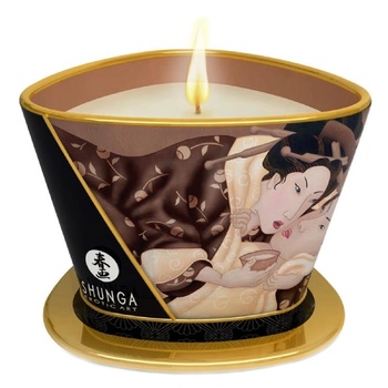 Shunga Стимулираща либидото масажна свещ Shunga Warm Chocolate (170 ml)