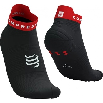 Compressport Pro Racing Socks V4.0 Run Low Black/Core Red/White