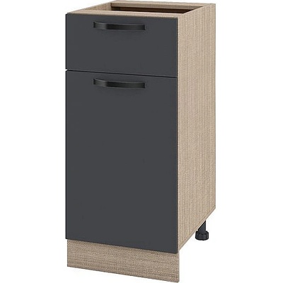 ИРИМ Долен кухненски шкаф Сити МФ-Карбон мат-11-24 40 см