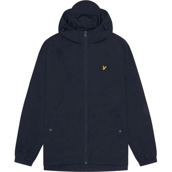 Image 1 of Lyle and Scott Men's Zip Through Cotton Wind Resistant Long Sleeve Hooded Rain Anorak - Navy Z271
