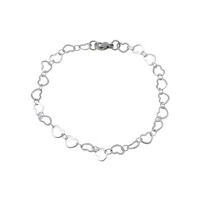 Šperky4U ocelový se srdíčky OPA1498