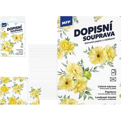 UNIPAP dopisní papír barevný LUX 5+10 (Květy) 5550374