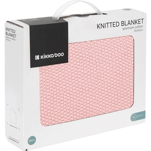 KikkaBoo Плетено памучно одеяло 75x100 - Dream Big Pink (31103010114)