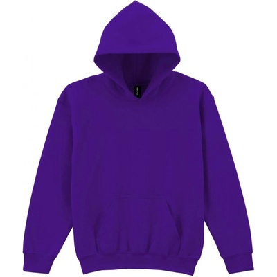 Gildan dětská mikina s kapucí Heavy Blend purpurová