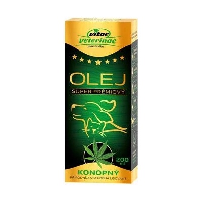 Vitar Veterinae Konopný olej 200 ml 5x