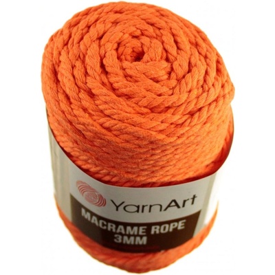 Macrame Rope 770 oranžová 3 mm