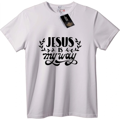 NOONEBRAND Тениска Jesus е моят път - XS, White