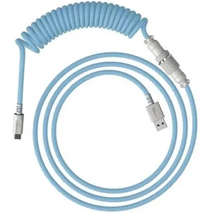 Hyperx Кабел за клавиатура HyperX Coiled Cable USB-C Light Blue-White (6J680AA) - smartx