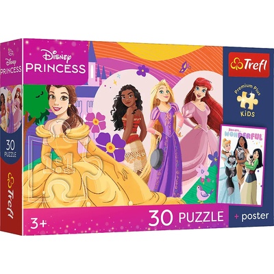 TREFL Premium Plus Kids Disney Princess Priateľstvo 30 dielov