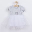 Dojčenské šatôčky s tylovou sukienkou New Baby Wonderful Sivá