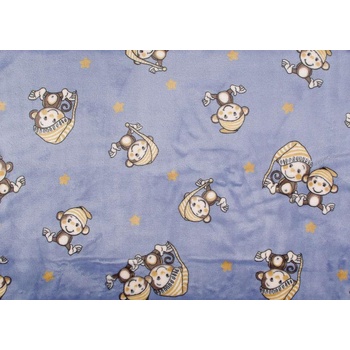 Kaarsgaren Deka Flanell fleece modrá opica