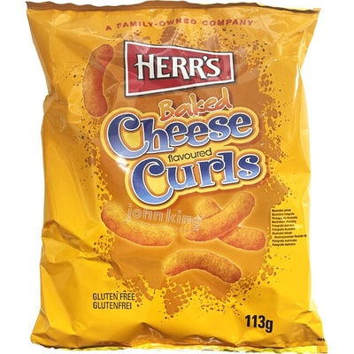 Herr's Cheese Curls sýrové kukuřičné křupky bezlepkové 113 g