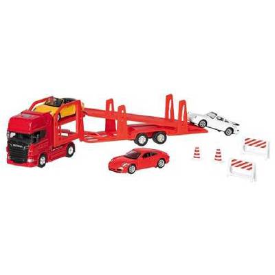 Игрален комплетк Welly - Автовоз Scania V8 (12327)