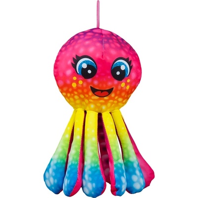 Амек Тойс Плюшена играчка Амек Тойс - Цветен октопод, розов, 32 сm (041210-1)