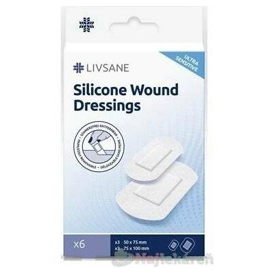 LIVSANE silikonové náplasti Ultra Sensitive 2 velikosti 6 ks