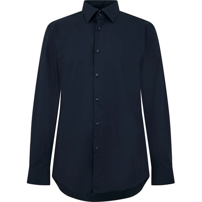 HUGO BOSS Men's HBB Hank Kent Shirt Precision Tailoring Comfort - Dark Blue 404
