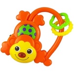 Baby Mix Детска дрънкалка със звук Baby Mix Маймунка оранжева (17306)