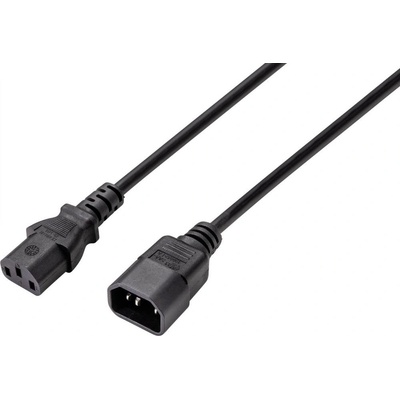 Sygonix predlžovací kábel čierna 3.50 m SY-5044234