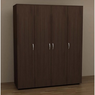 Четирикрилен гардероб Йорк венге