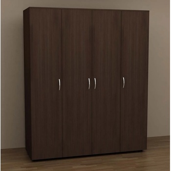 Image 1 of Четирикрилен гардероб Йорк венге