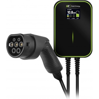 Green Cell Wallbox Green Cell EV PowerBox 22kW charger with Type 2 cable (6m) (EV14)
