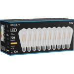 Mexen Vintis 10x LED крушка на нишка E27, ST64, 6W, Топла - 2200K, 720 lm, прозрачен (L152-E27-0622-00x10)