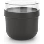 Brabantia Купа за закуска Brabantia Make&Take 1006296, 500+180 мл, Винтово затваряне, Без BPA, Тъмносив (1006296)