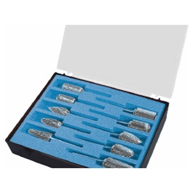 Karnasch 114970U | Sada frézok 12,0 mm, stopka 6 mm - 10 ks špeciálne univerzálne ozubenie HP-3 PLUS nepovlakované
