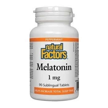 Natural Factors Мелатонин 1 mg 90 сублингвални таблетки | Natural Factors (2713 NF)