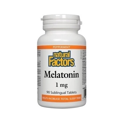 Natural Factors Melatonin/ Мелатонин 1 mg x 90 сублингвални таблетки Natural Factors (2713 NF)