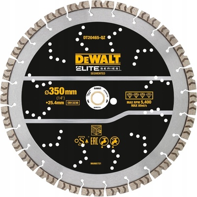 Diamantový kotouč na betonu 350x25,4 mm DeWALT DT20465