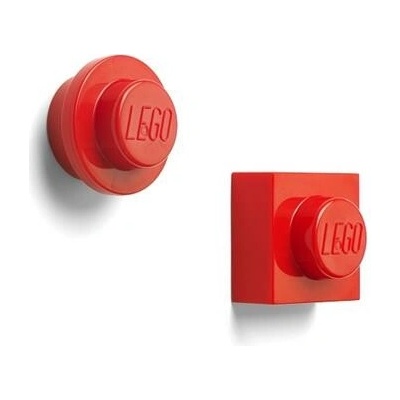 LEGO Magnetky, 2 rôzne tvary, LEGO, červené