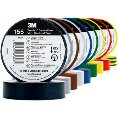 3M Temflex 155 Izolačná páska 19 mm x 20 m x 0,13 mm šeda