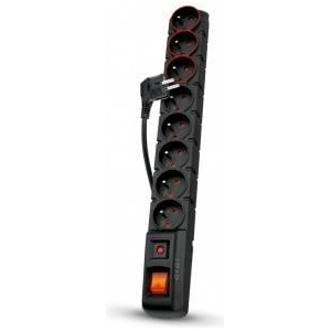 HSK Data Surge protection strip Acar S8 DUAL 3m black