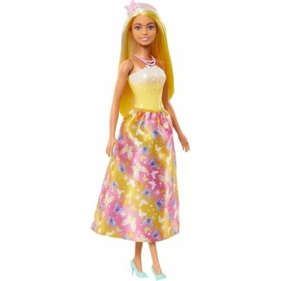 Barbie Pohádková princezna žlutá HRR07