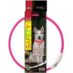 Dog Fantasy Нашийник Dog Fantasy LED нейлонов - розов, 65см