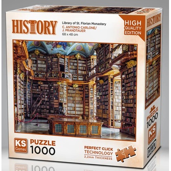KS Games - Puzzle Library of St. Florian Monastery - 1 000 piese