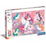 Clementoni Puzzle 24 Maxi Super Color Jolly Unicorns