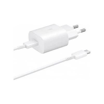 Samsung Network charger Samsung EP-TA800EWE+EP-DA705BWE USB-C cable, 25W, white, (bulk)