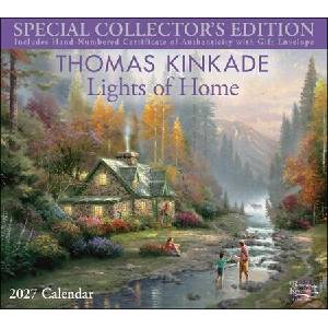 Thomas Kinkade Special Collector's Edition 2027 Deluxe Wall Calendar with Print (ISBN: 9798881609351)