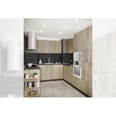 IRIM Ъглова кухня Сити 978 венге / дъб сонома арвен с термоплот