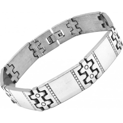 Steel Jewelry náramek z chirurgické oceli pánský NR230934