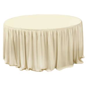 Horecano HORECANO-Драперия за маса ф180xh74cm - IVORY L5, 65m (HC-16146) (0116146)