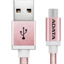 USB káble Adata AMUCAL-100CMK-CRG microUSB, 1m, růžový