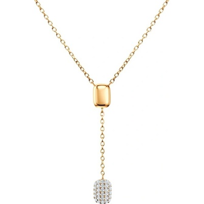 Savicki Náhrdelník pozlátené striebro, zirkón B-N-N0837-00287-925-Z