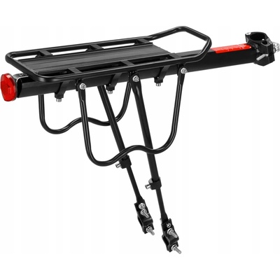 Springos hliníkový čierny 10 kg na sedlovku/rám Zadný nosič na bicykel