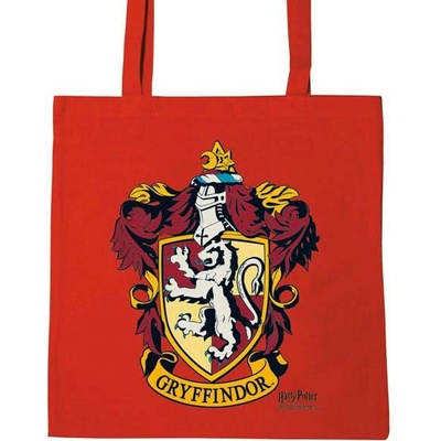Logoshirt Nákupní taška Harry Potter - Znak Nebelvíru, červená