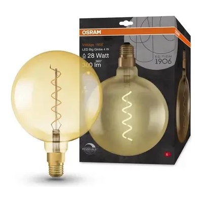 OSRAM Led ЛАМПА vintage 1906 led dim cl globe200 gold28 4w/820 e27 ledvance (ledvance 4058075269729)