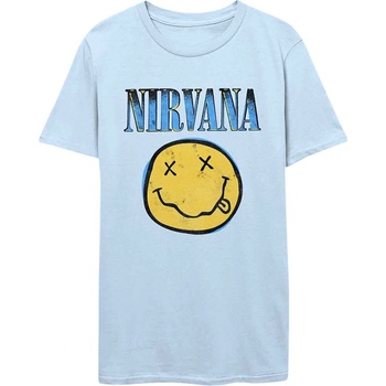 Nirvana Риза Xerox Happy Face Blue Unisex Light Blue S (NIRVTS14MLB01)