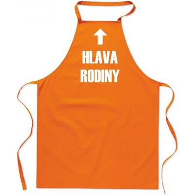Povidlo.cz Zástěra Hlava rodiny Oranžová